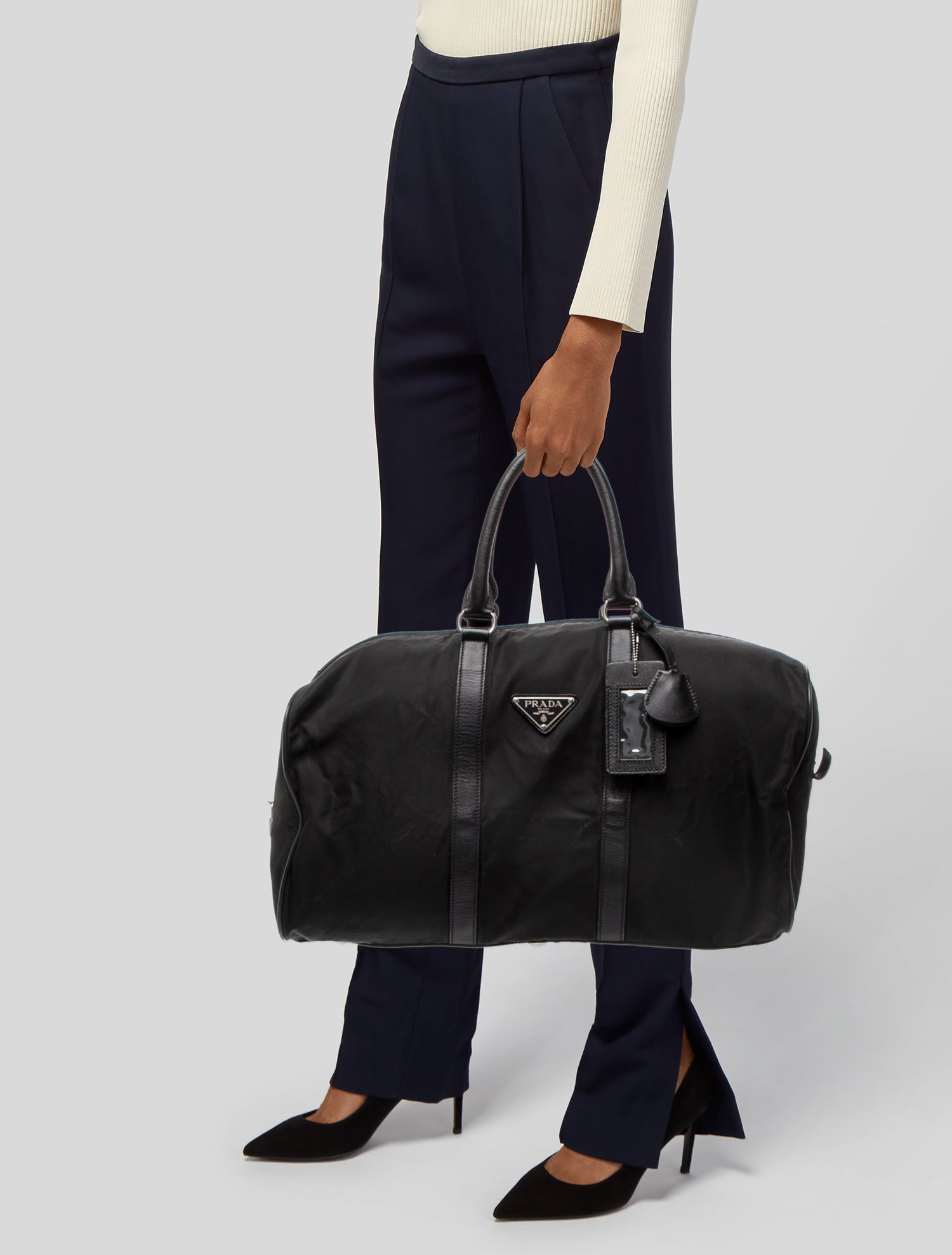 Prada Saffiano Leather Weekender Bag