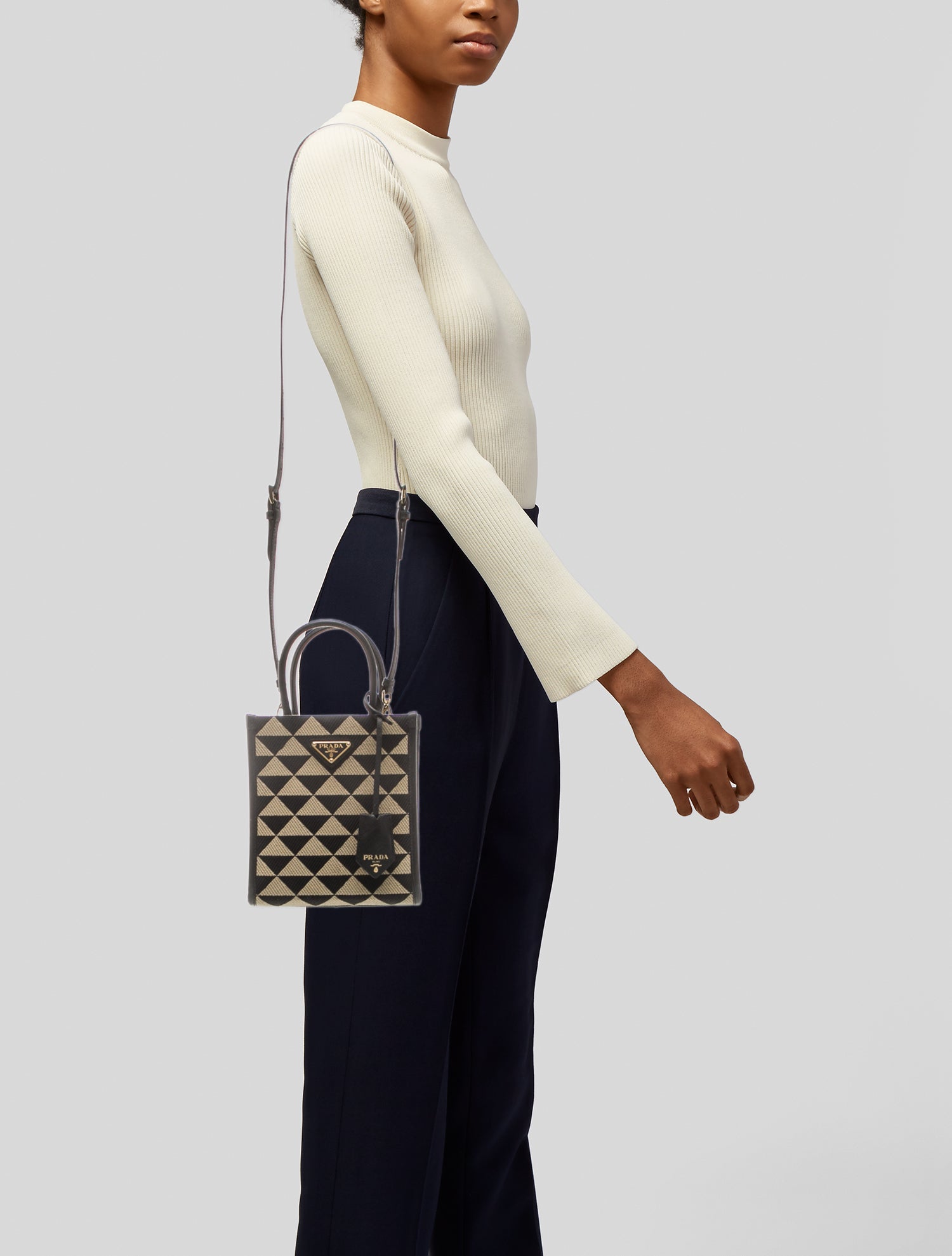 Prada Saffiano Leather Symbole Mini