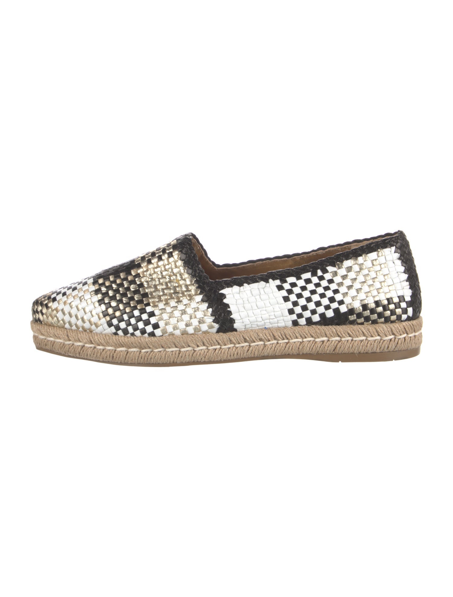 Prada Plaid Print Espadrilles