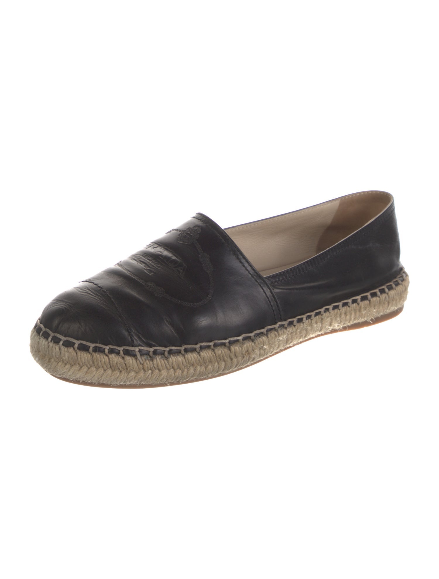 Prada Leather Espadrilles