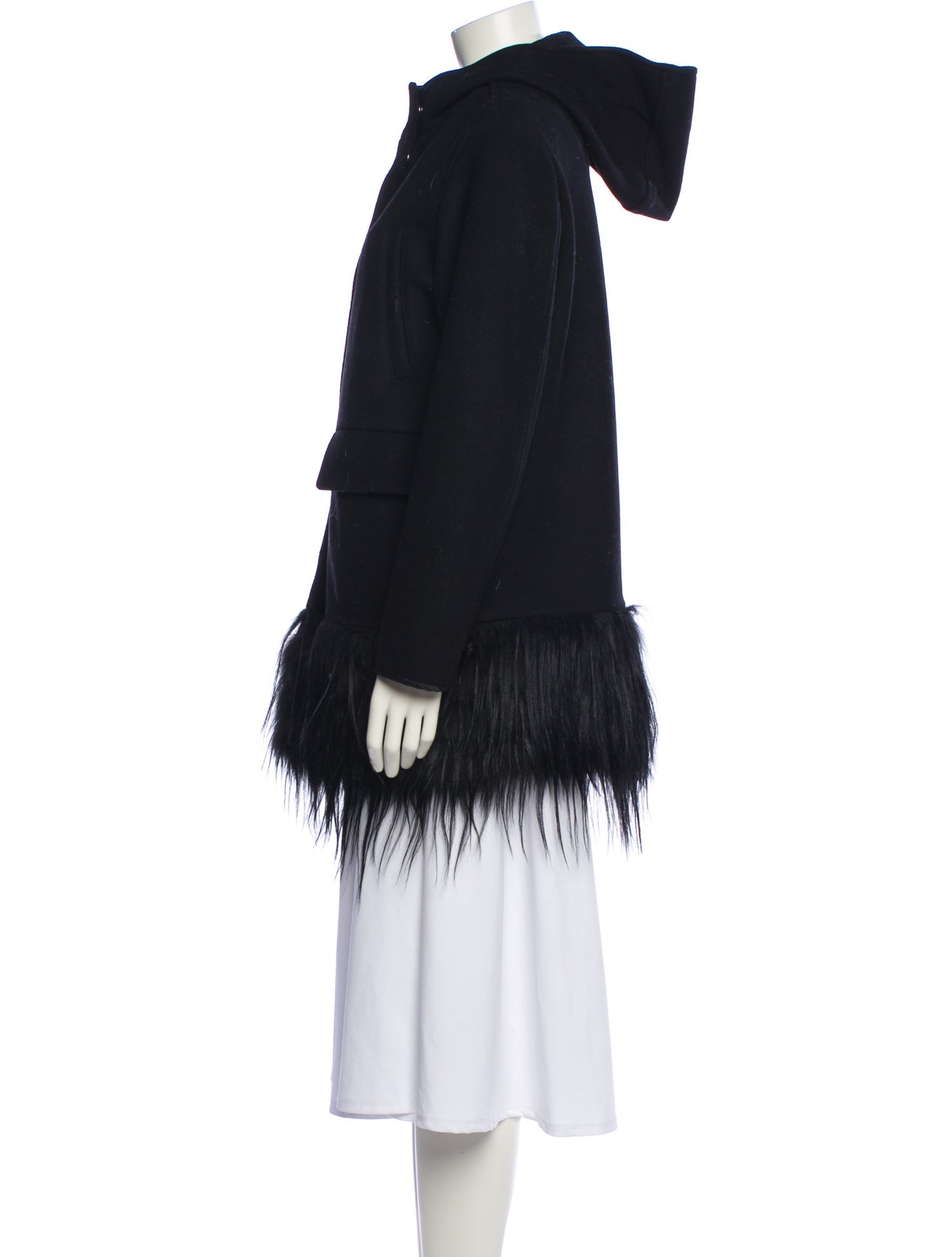 Prada 2014 Virgin Wool Faux Fur Jacket