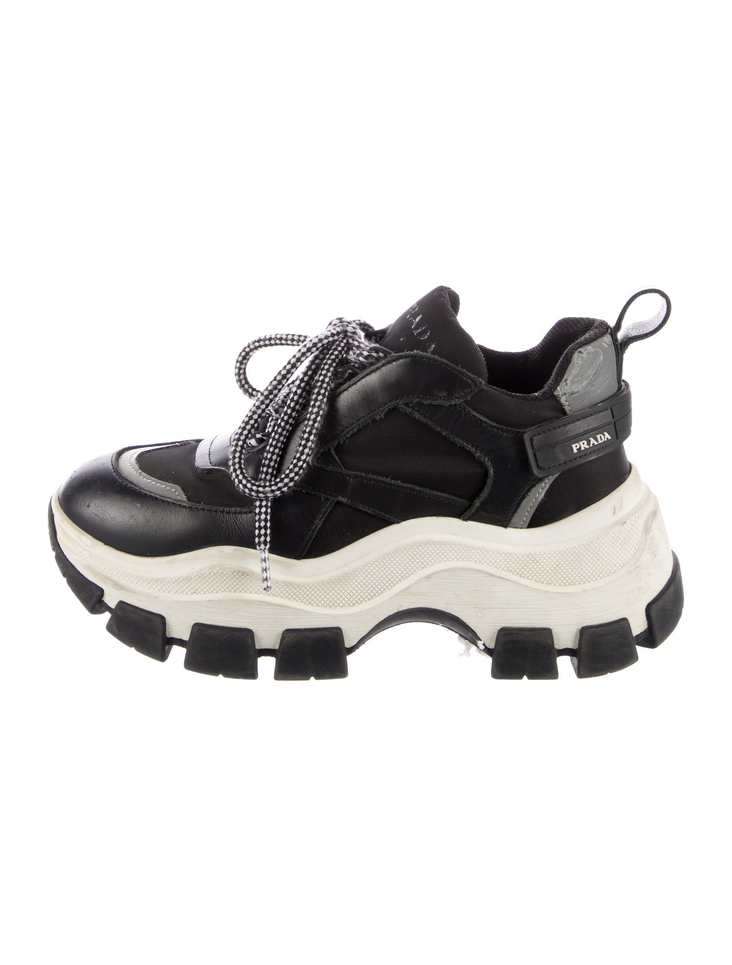 Prada Leather Chunky Sneakers