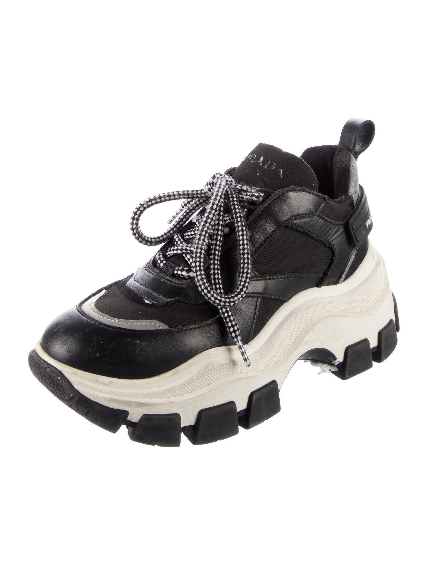 Prada Leather Chunky Sneakers