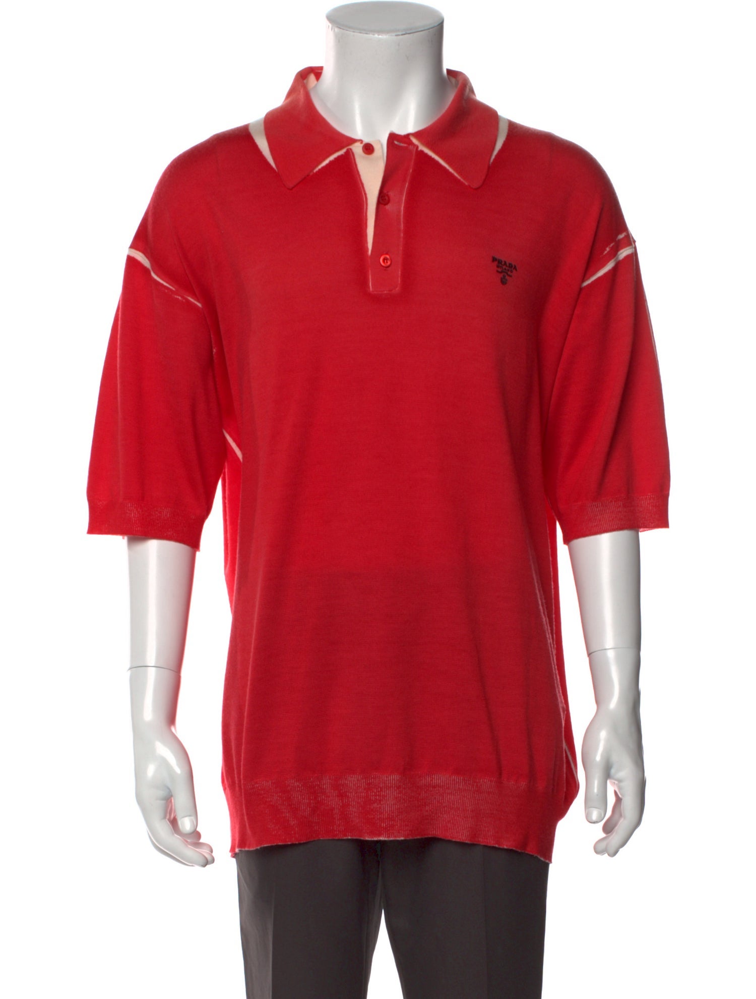 Prada 2022 Virgin Wool Polo Shirt