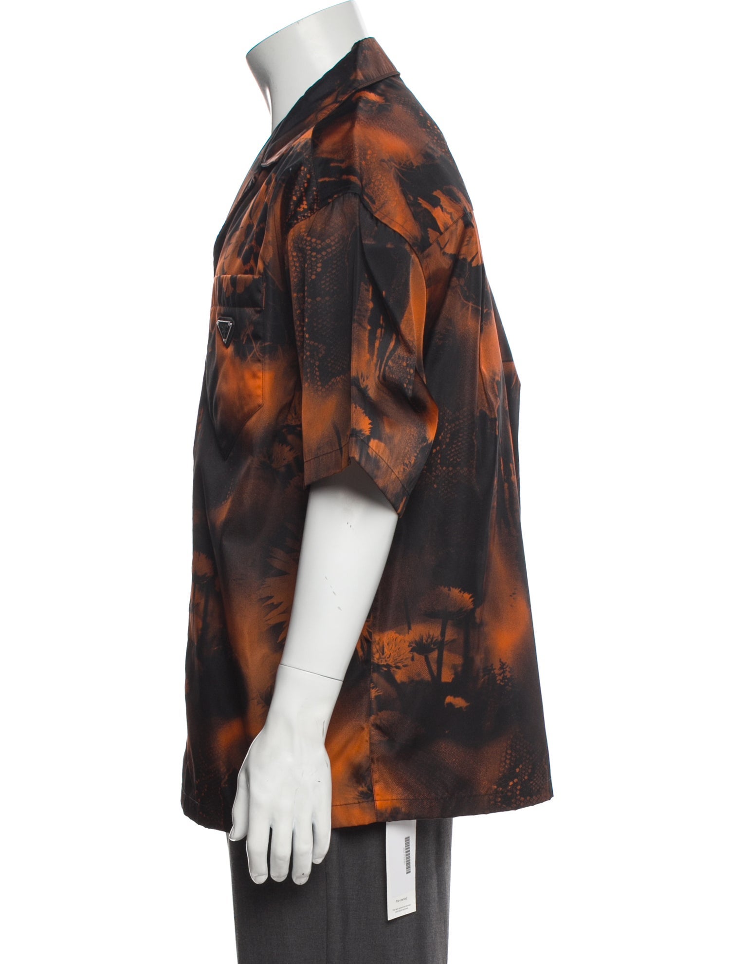 Prada 2022 Enameled Metal Triangle Shirt