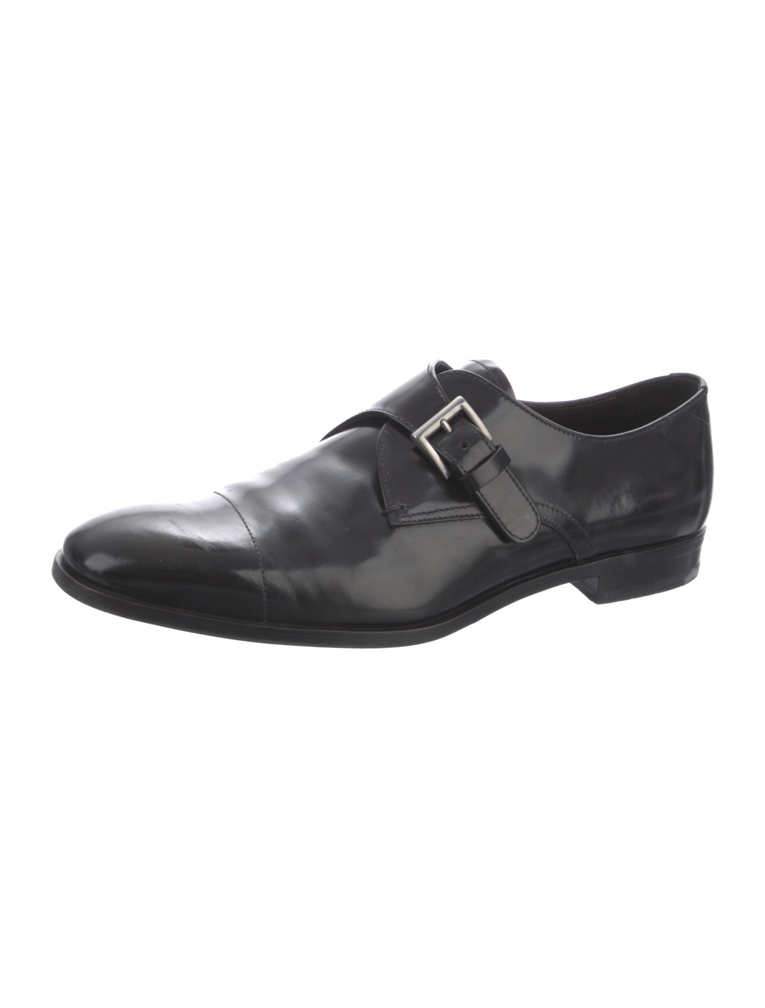 Prada Leather Monk Straps