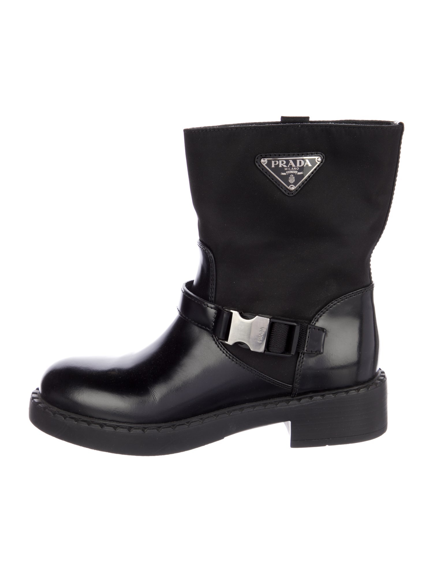 Prada Leather Rain Boots