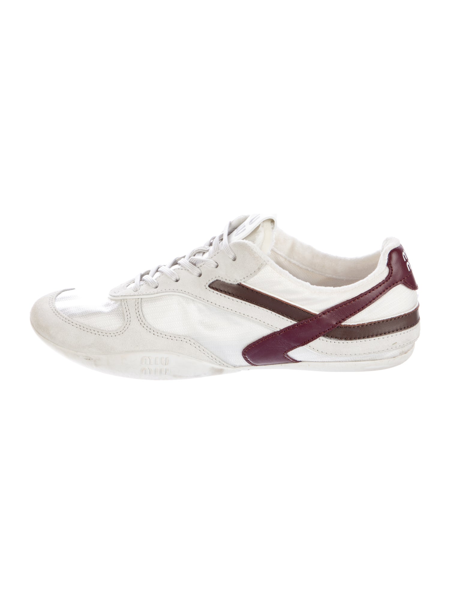 Miu Miu Suede Printed Sneakers