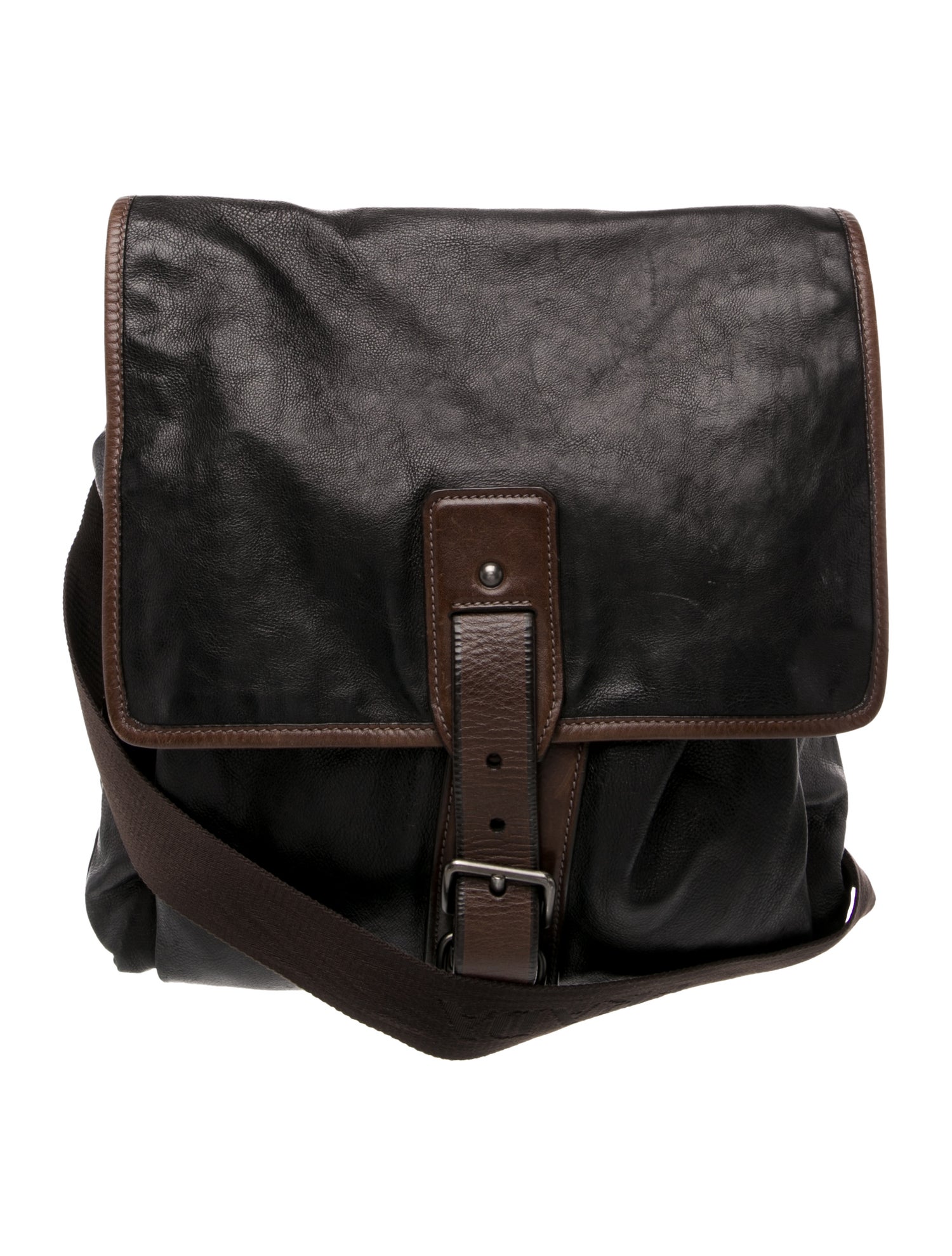 Prada Leather Messenger Bag