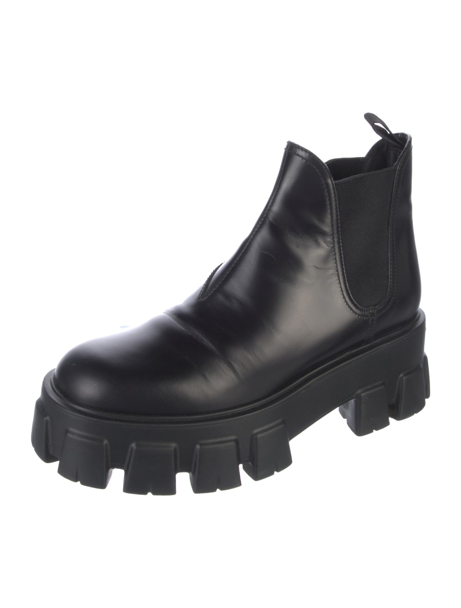 Prada Leather Chelsea Boots