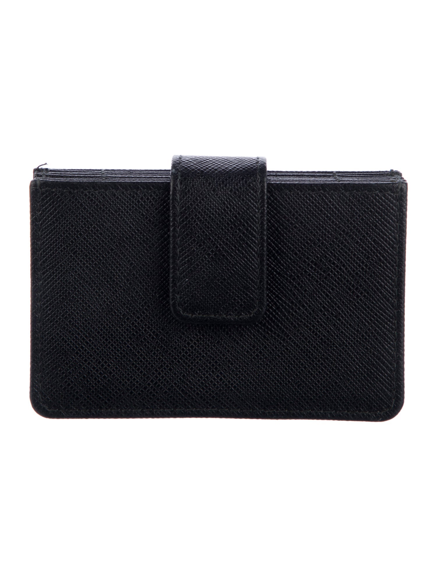 Prada Saffiano Metal Leather Card Holder
