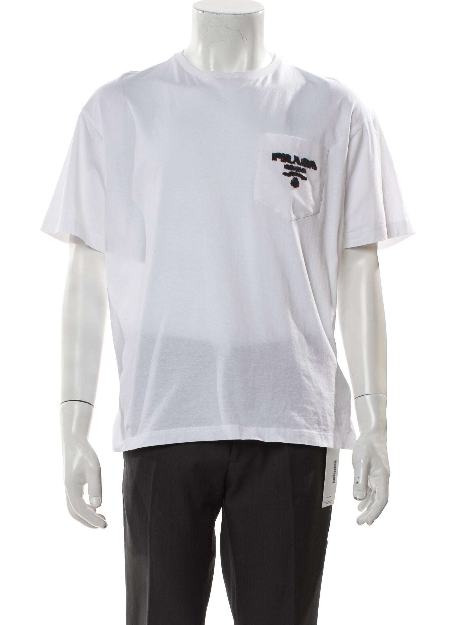Prada 2021 Enameled Metal Triangle T-Shirt