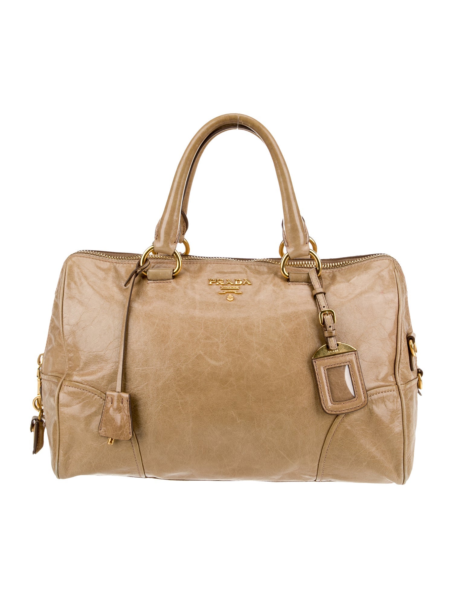 Prada Leather Top Handle Bag