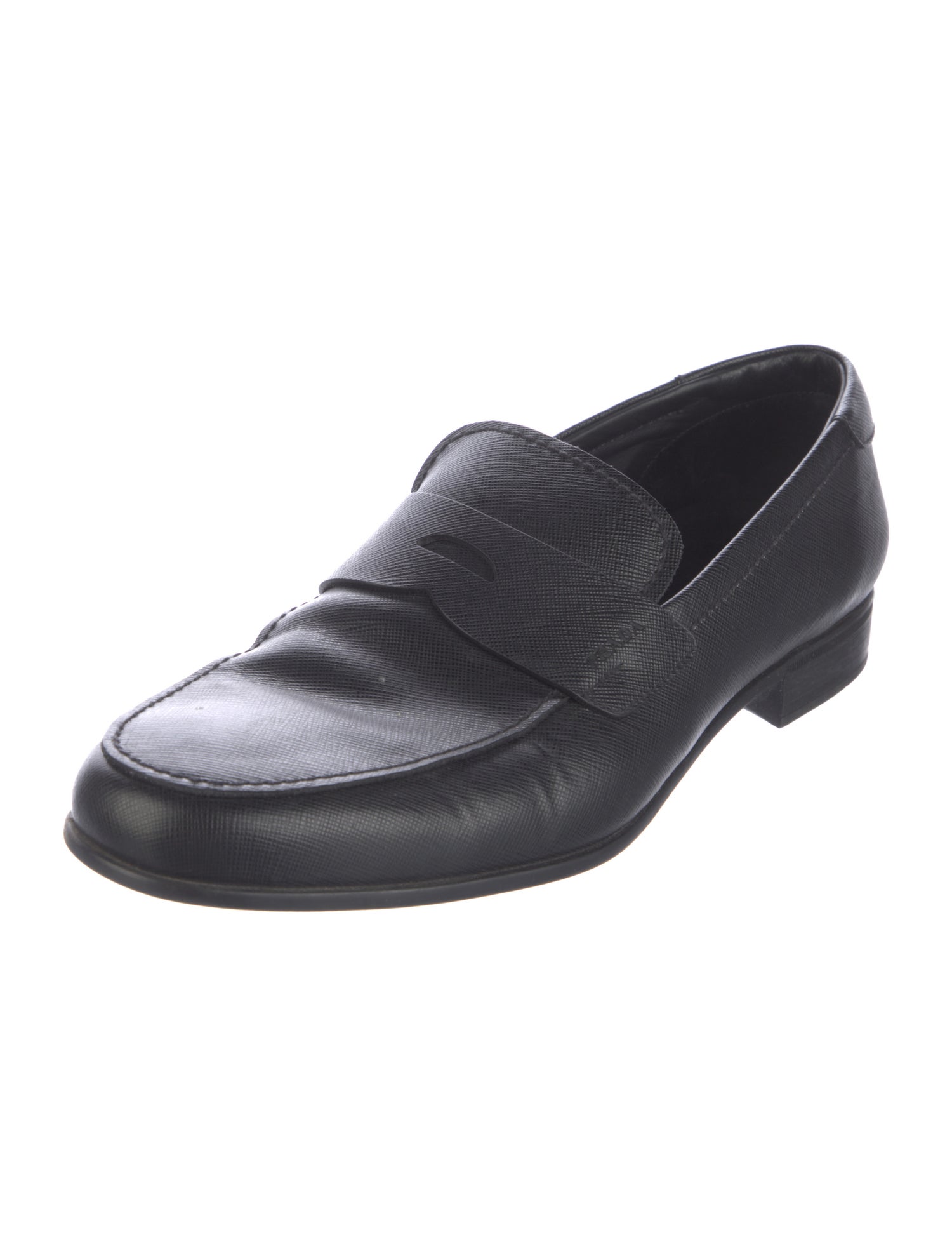 Prada Saffiano Leather Saffiano Leather Dress Loafers