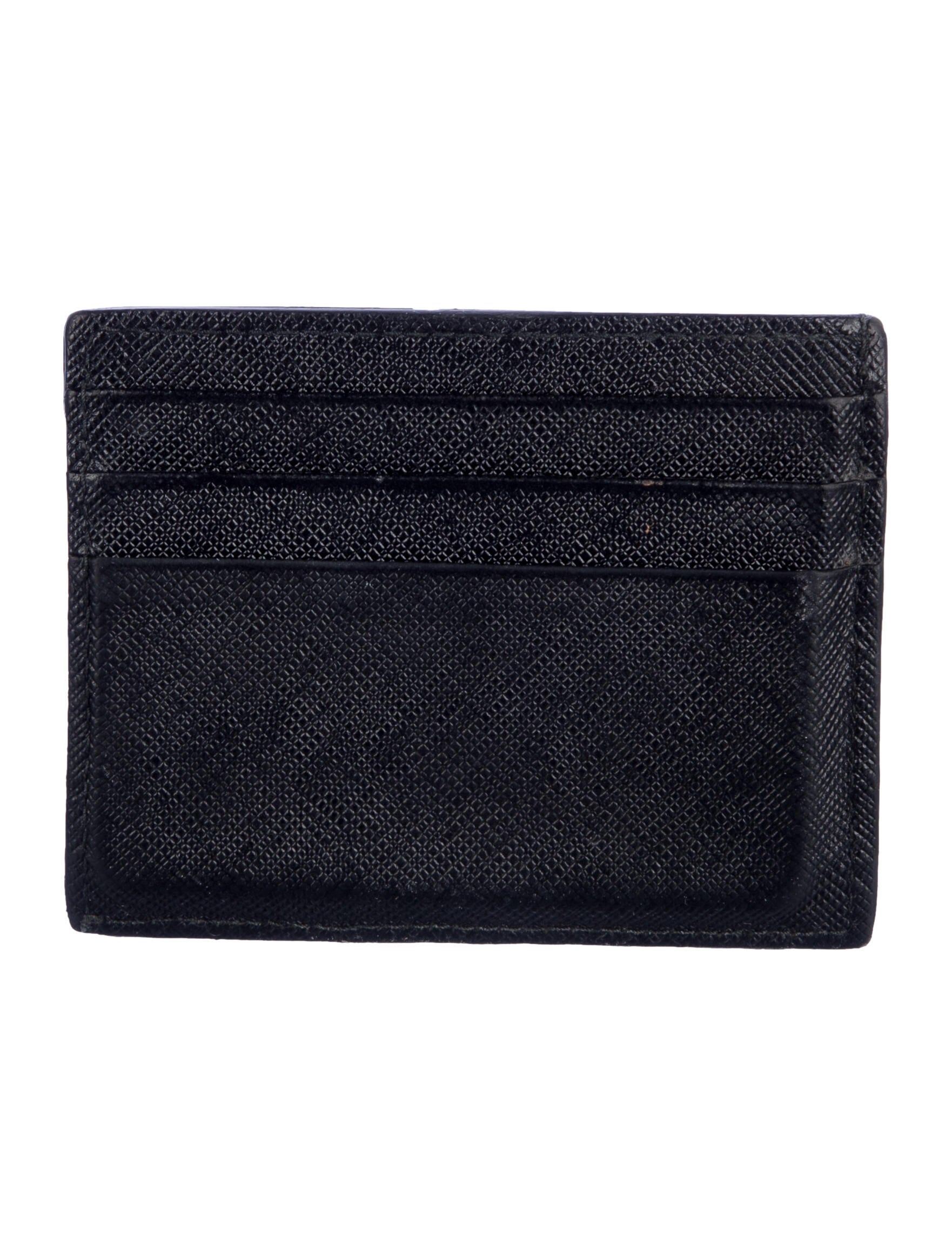 Prada Saffiano Cuir Leather Card Holder