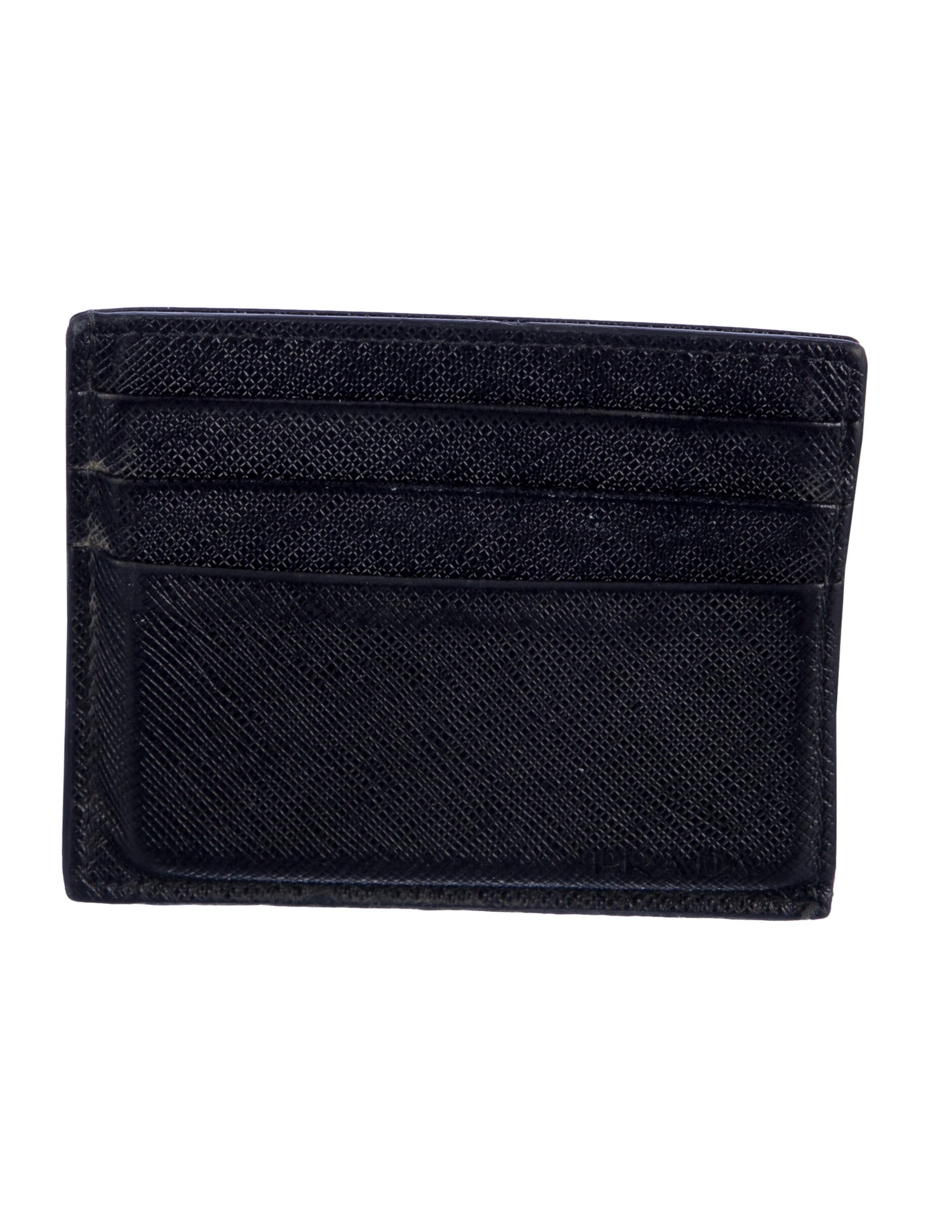 Prada Saffiano Cuir Leather Card Holder