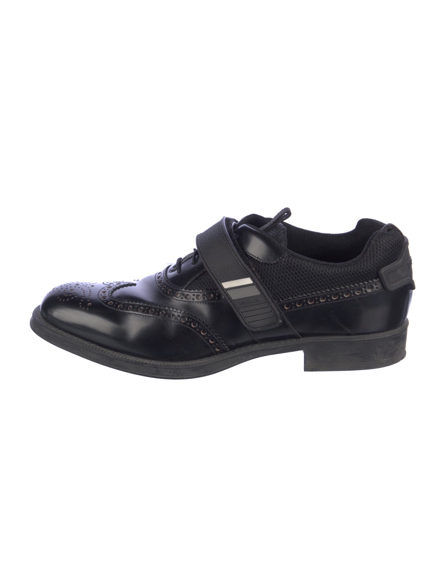 Prada Leather Lasercut Accents Brogues