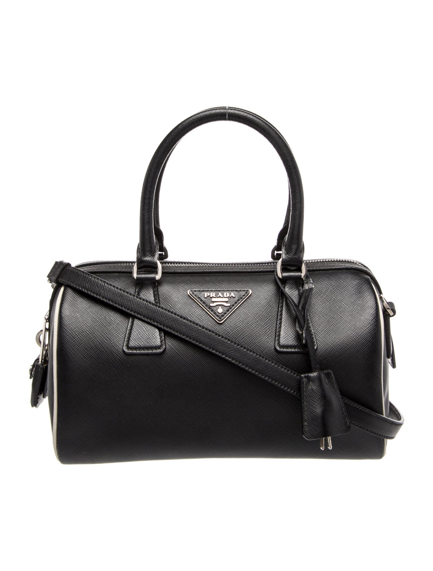 Prada Saffiano Lux Leather Bauletto