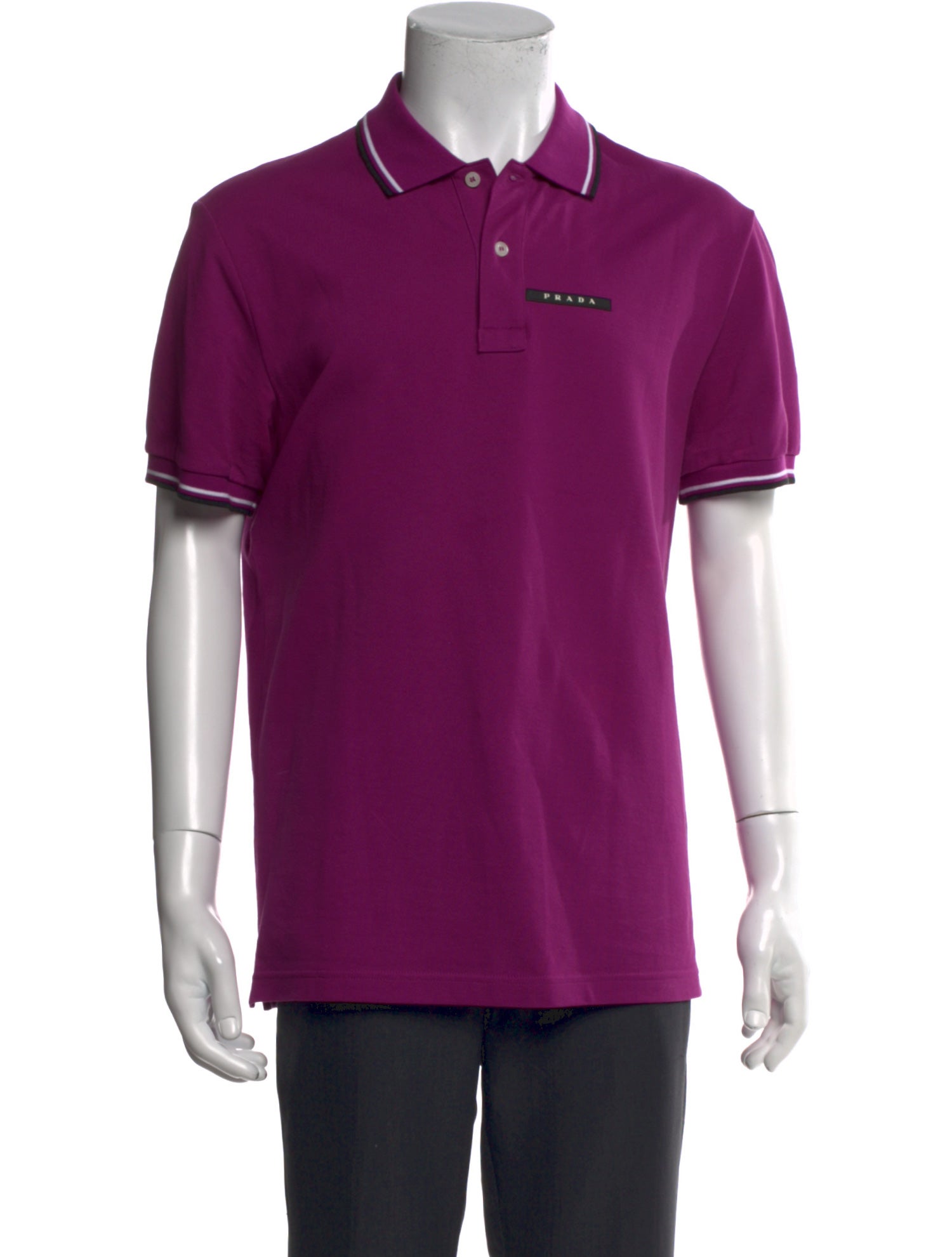 Prada 2019 Graphic Print Polo Shirt