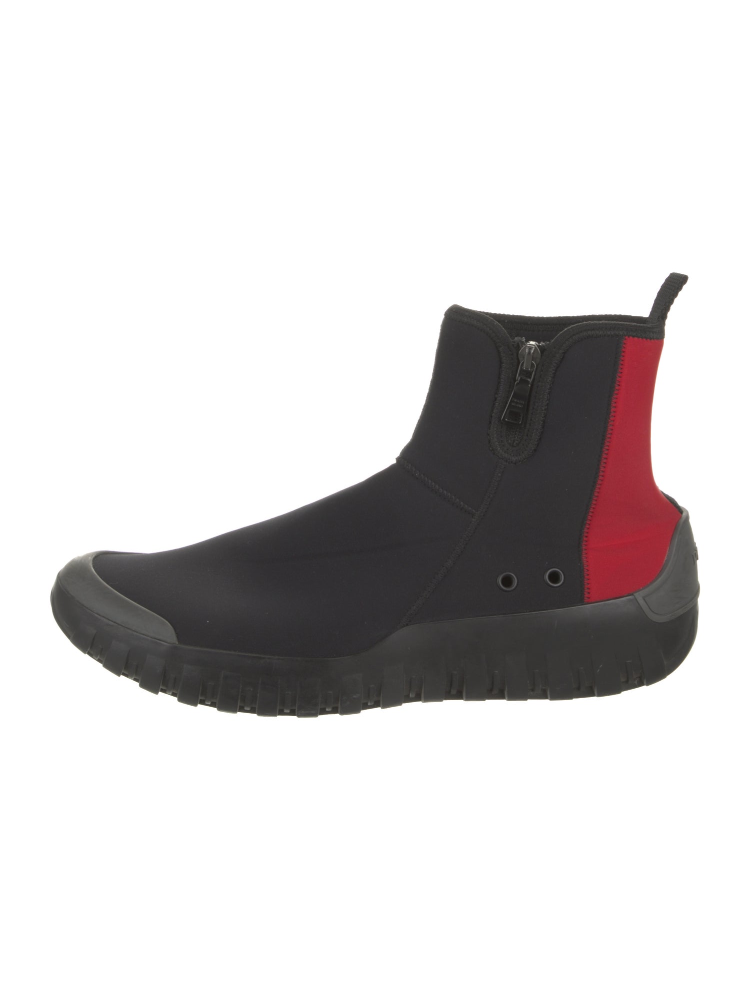 Prada Sport Neoprene Colorblock Pattern Sock Sneakers