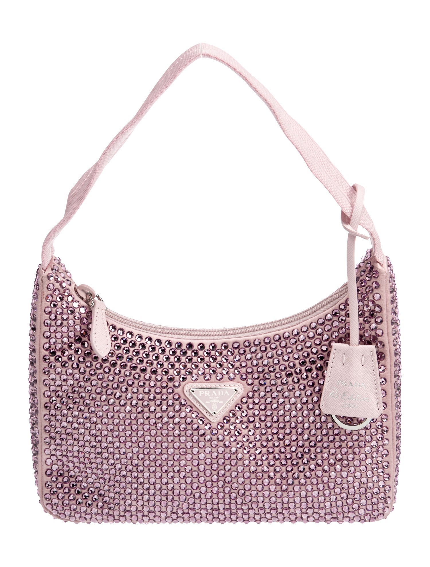 Prada Enameled Metal Triangle Re-Edition 2000