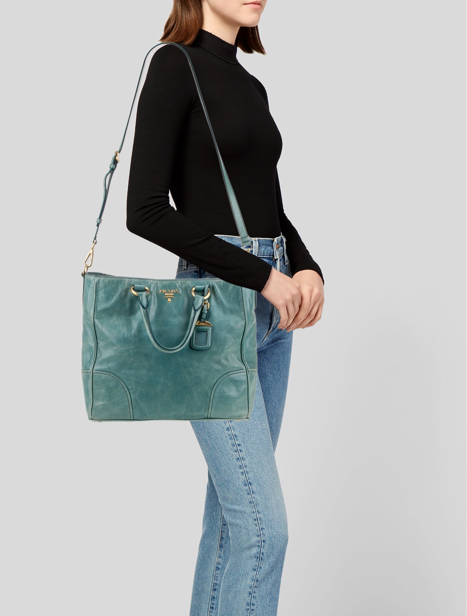 Prada Signature Top Handle Bag