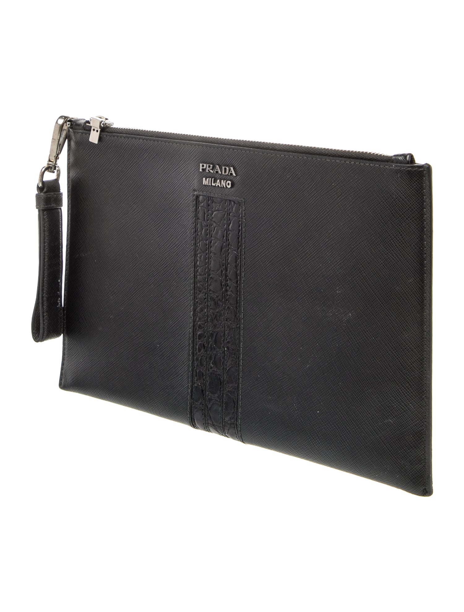 Prada Saffiano Lux Leather Portfolio