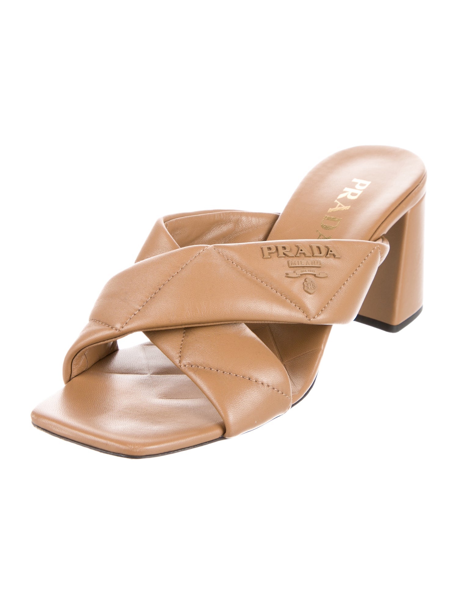 Prada Leather Slides