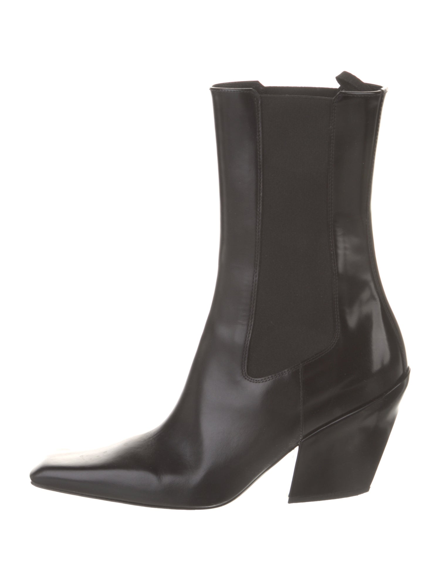 Prada Leather Chelsea Boots