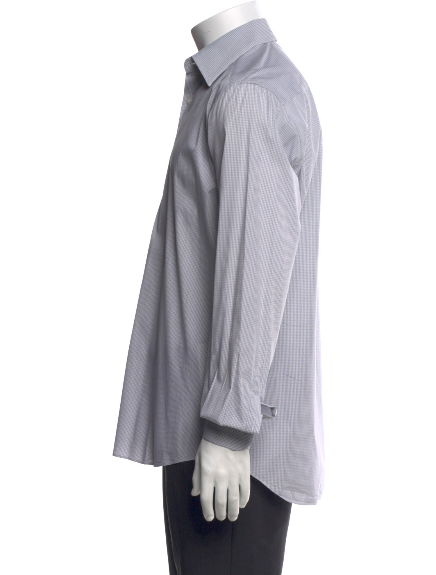 Prada 2014 Plaid Print Dress Shirt