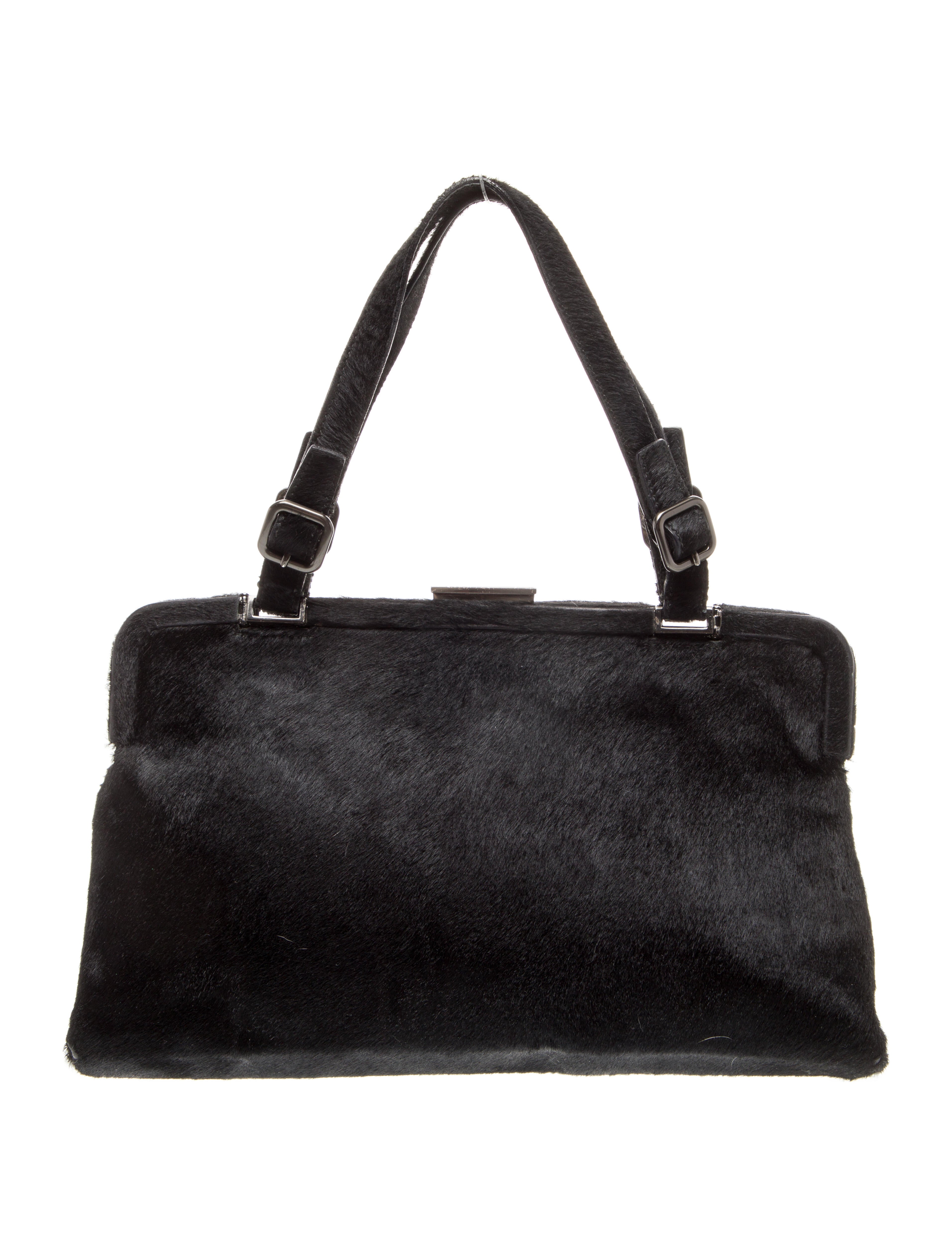 Prada Ponyhair Top Handle Bag