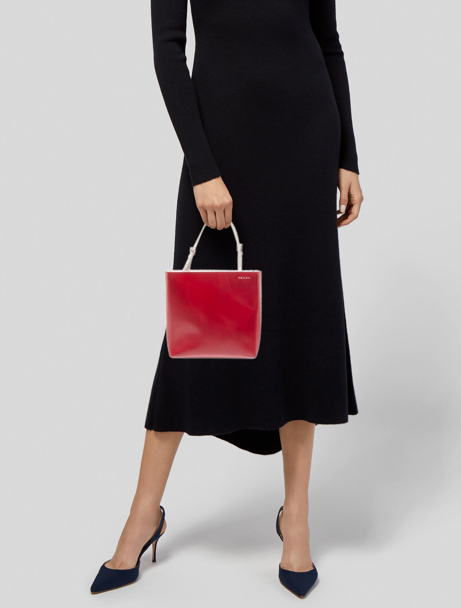 Prada Patent Leather Bucket Bag