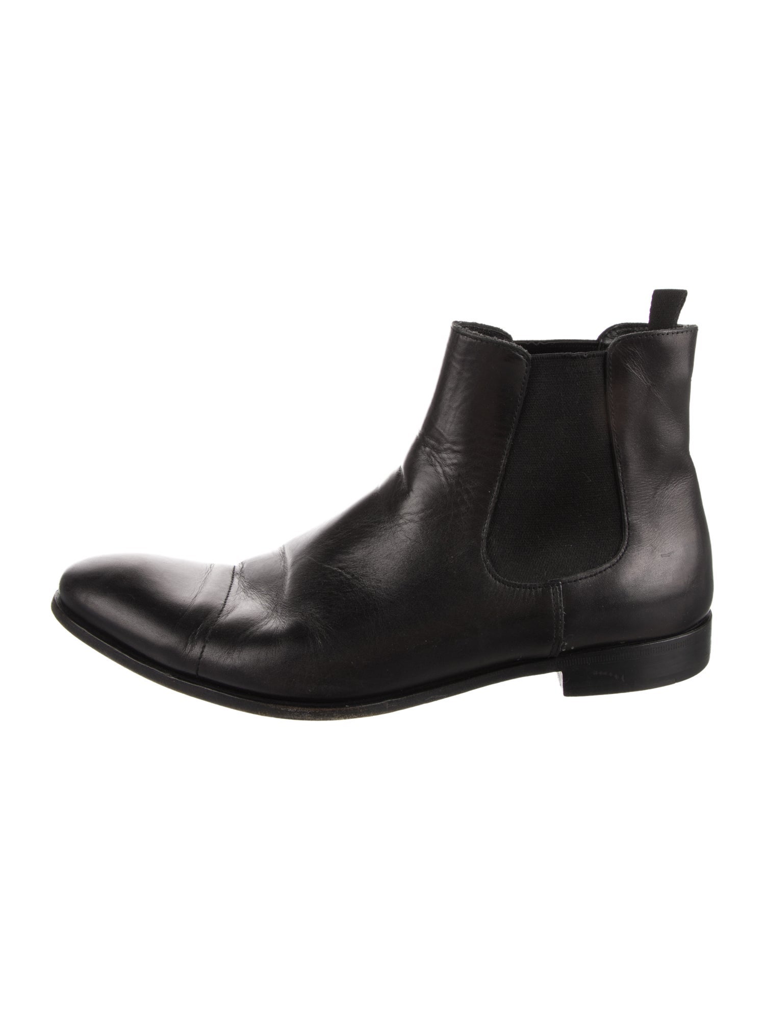 Prada Leather Chelsea Boots