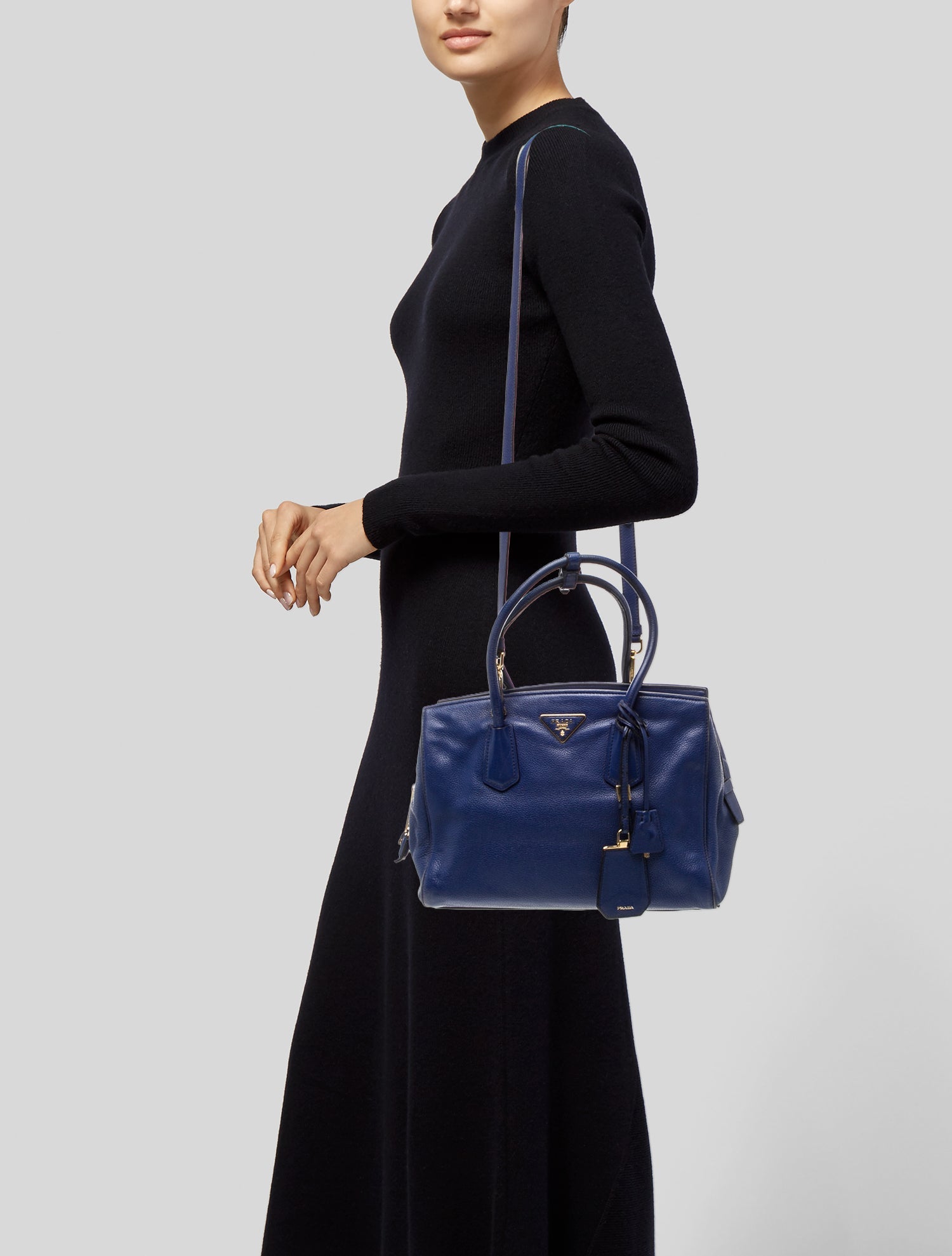 Prada Vitello Leather Shoulder Bag