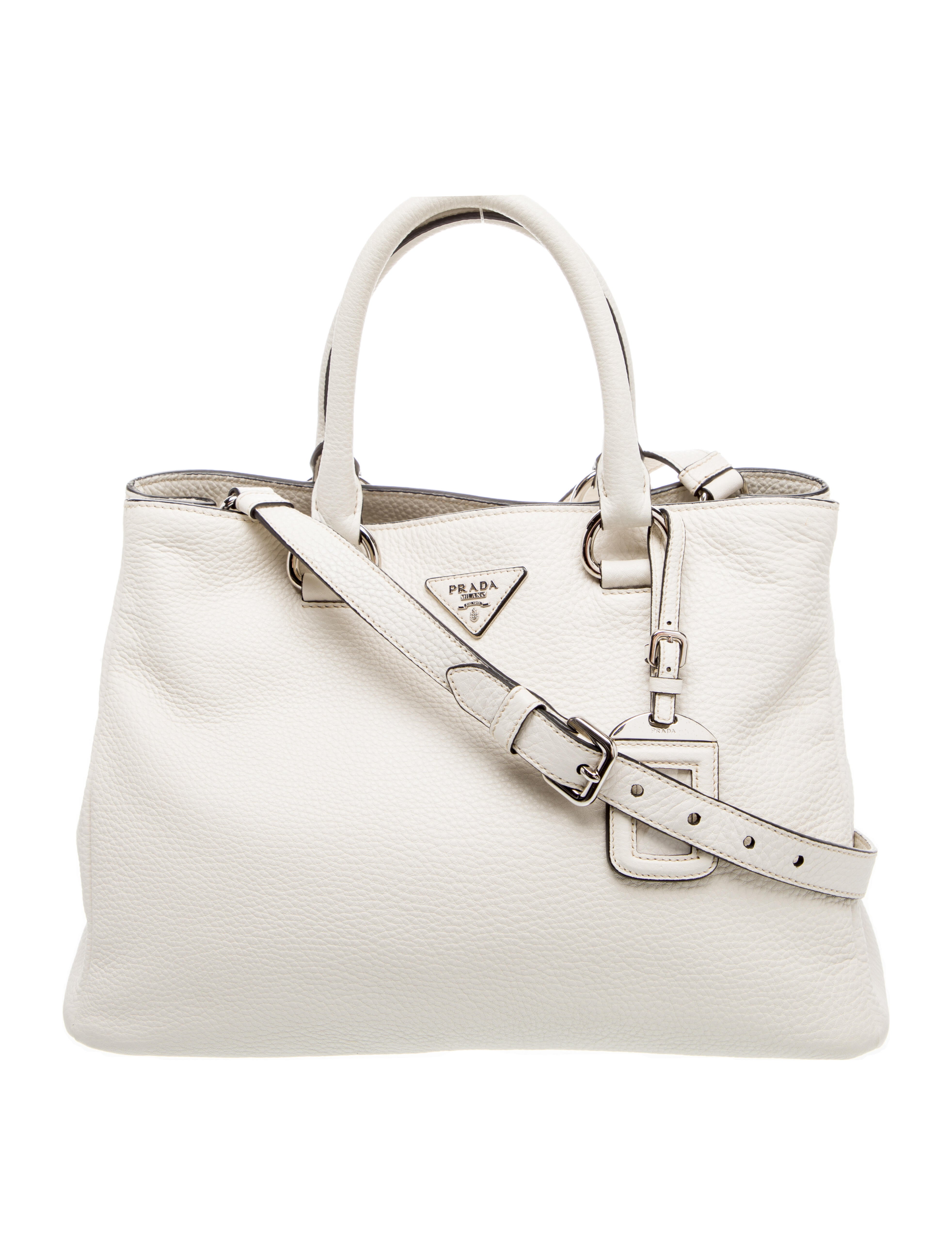 Prada Vitello Daino Leather Top Handle Bag Medium