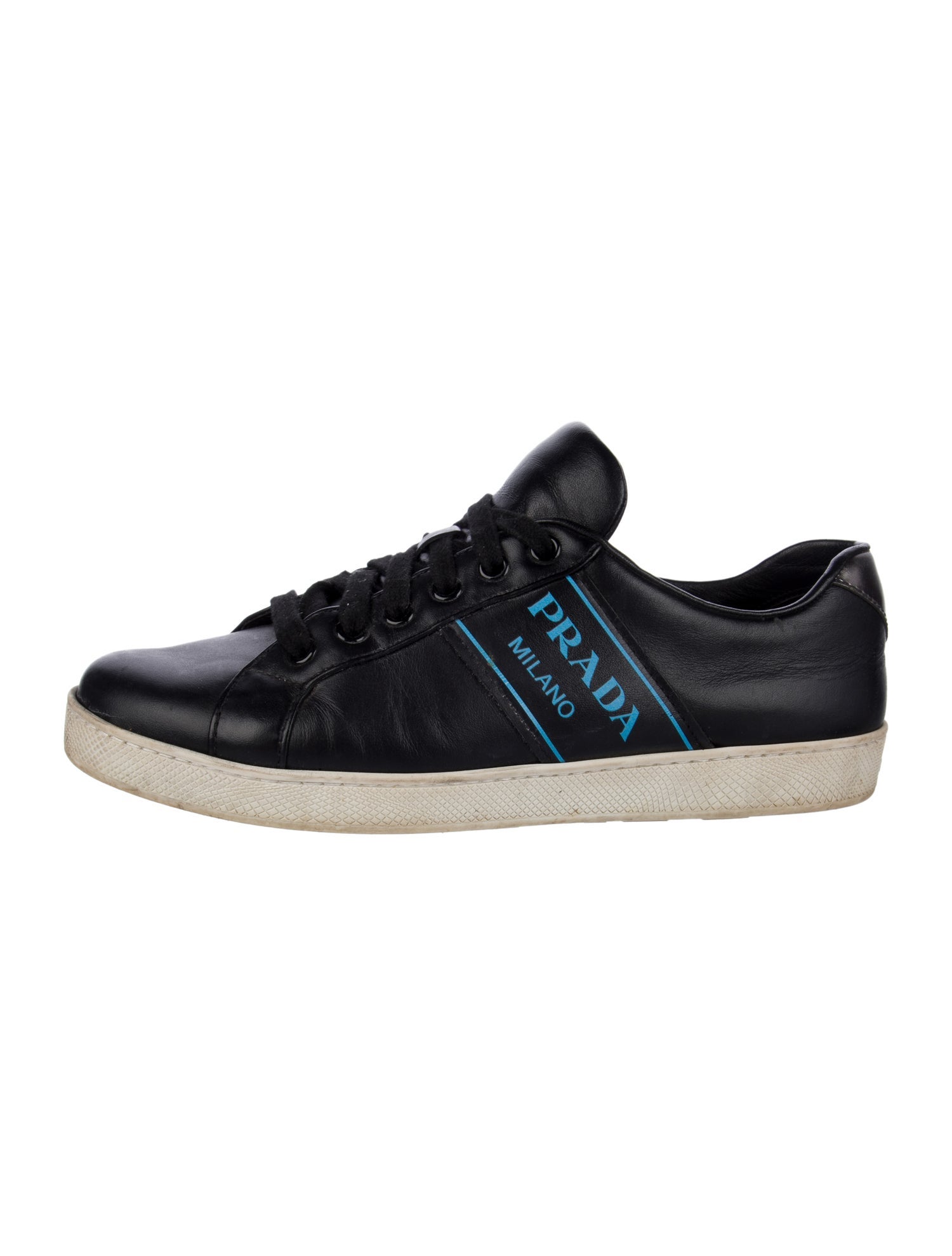 Prada Leather Printed Sneakers