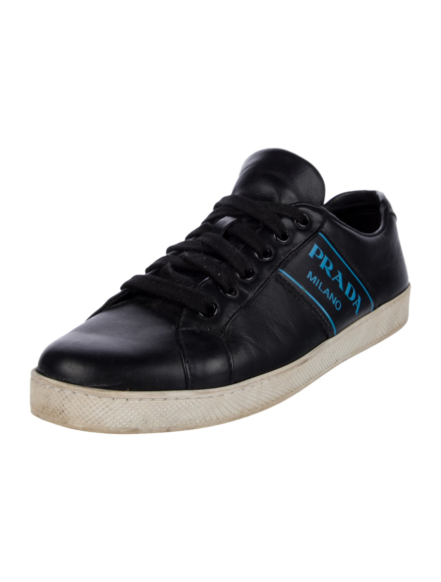 Prada Leather Printed Sneakers
