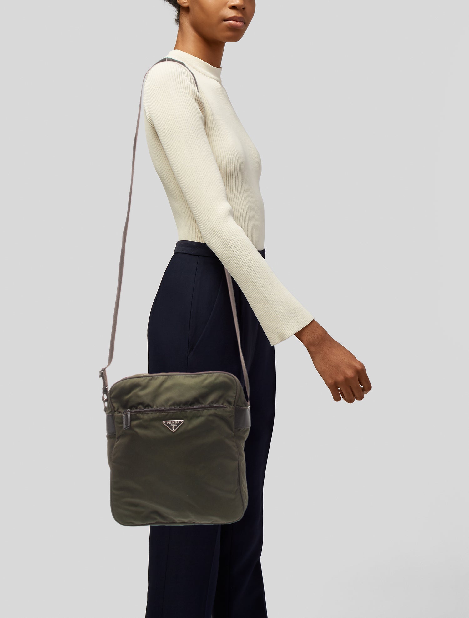 Prada Tessuto Nylon Messenger Bag