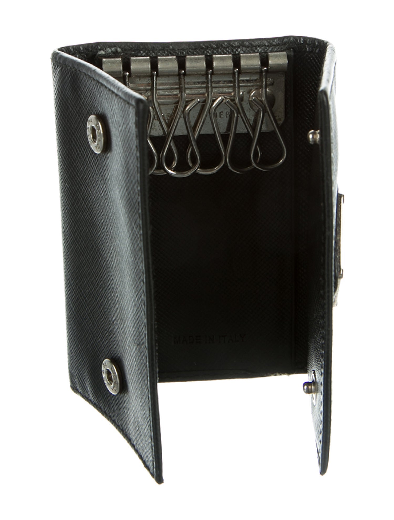 Prada Saffiano 6-Ring Key Holder