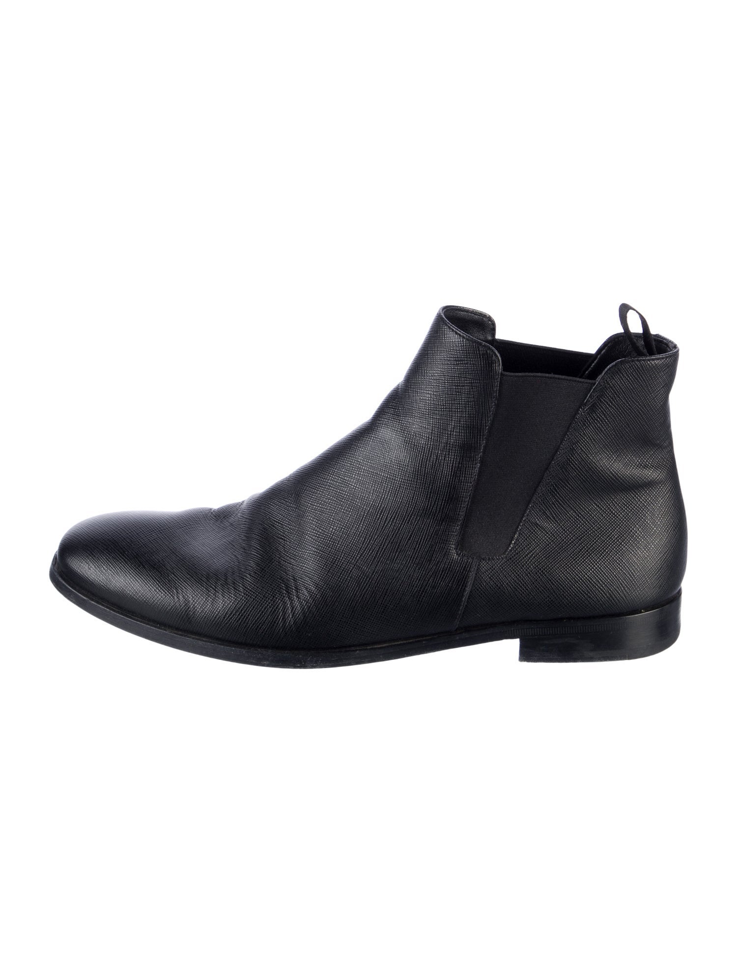 Prada Leather Chelsea Boots