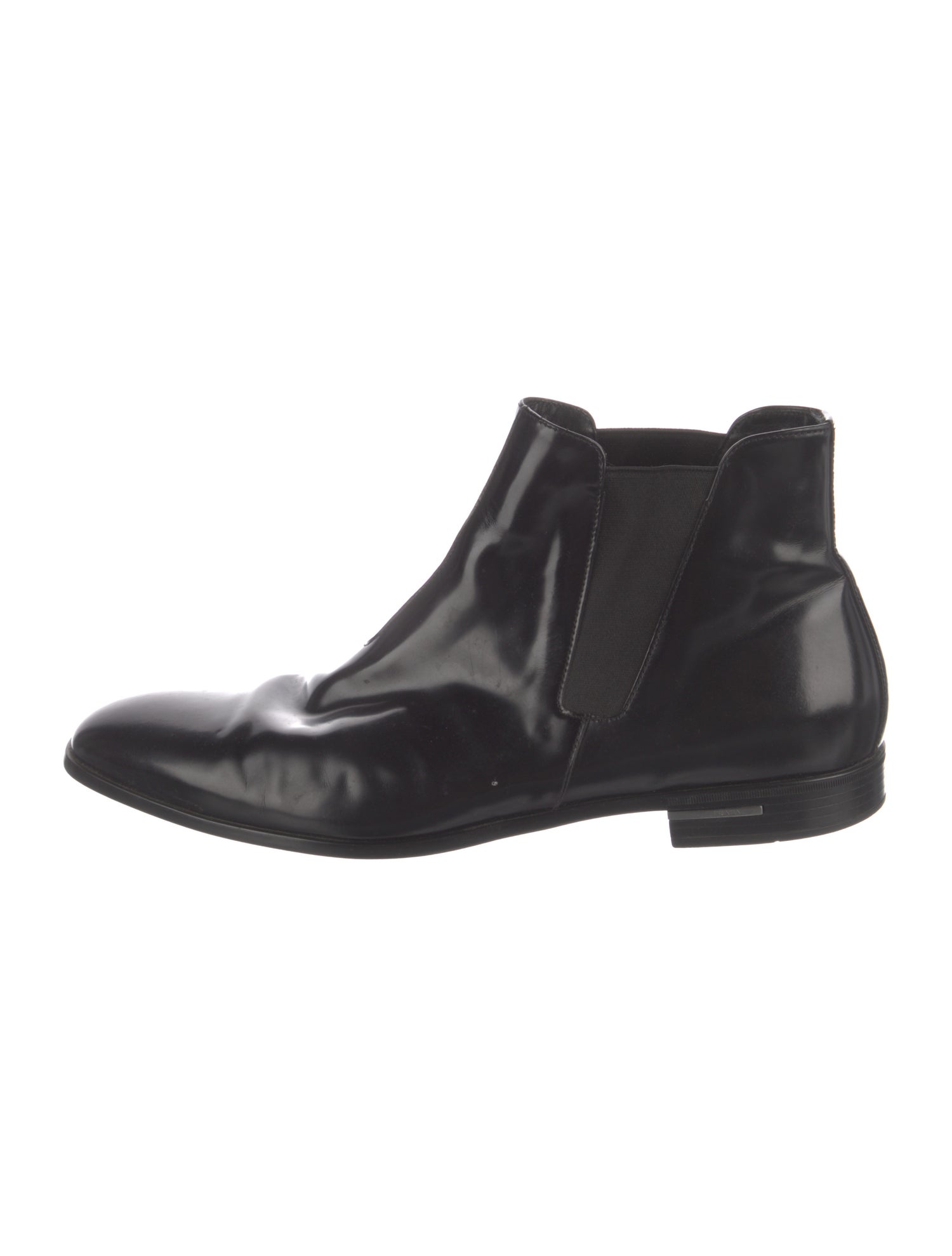 Prada Leather Chelsea Boots