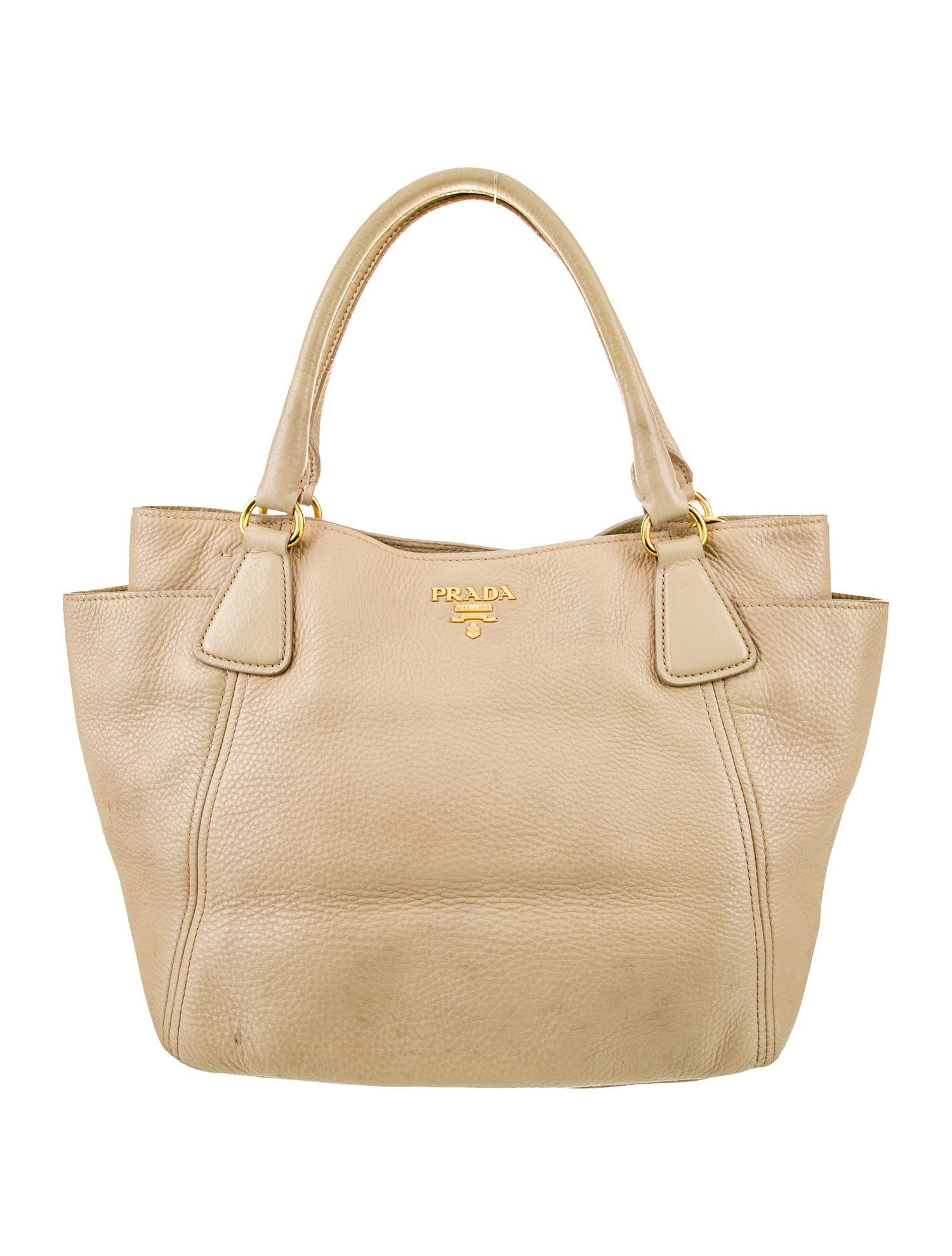 Prada Vitello Daino Leather Top Handle Bag