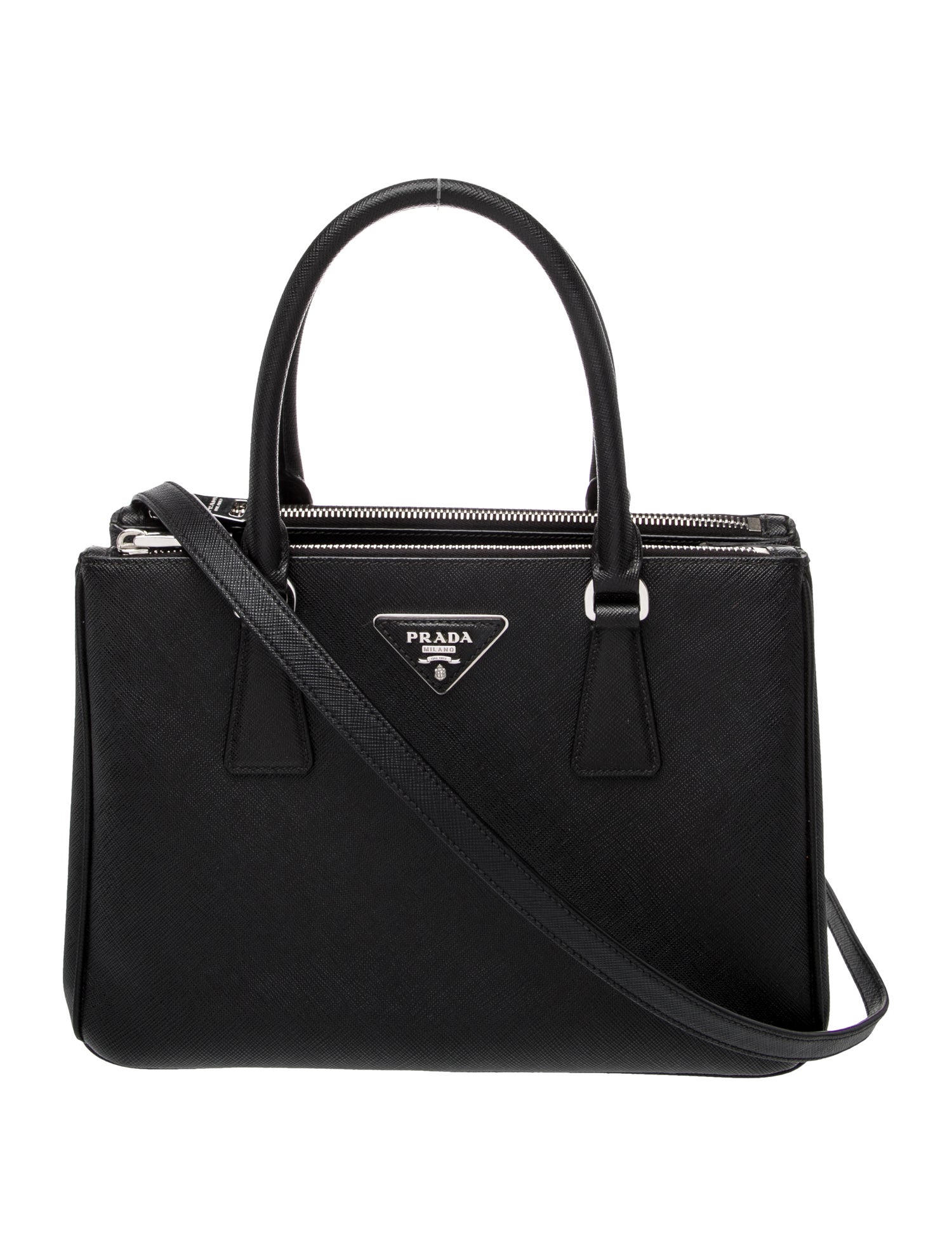 Prada Saffiano Leather Galleria Double Zip Medium