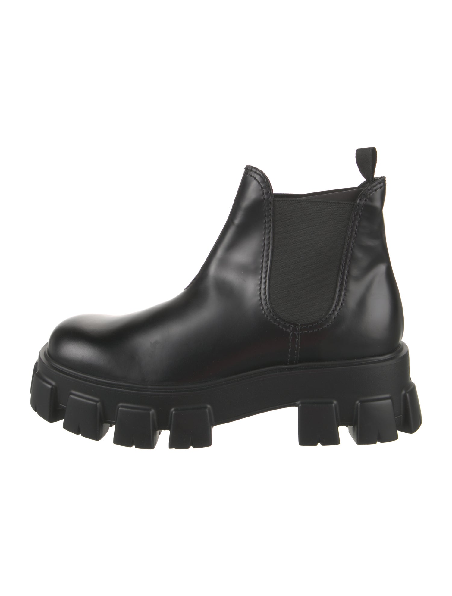 Prada Leather Chelsea Boots