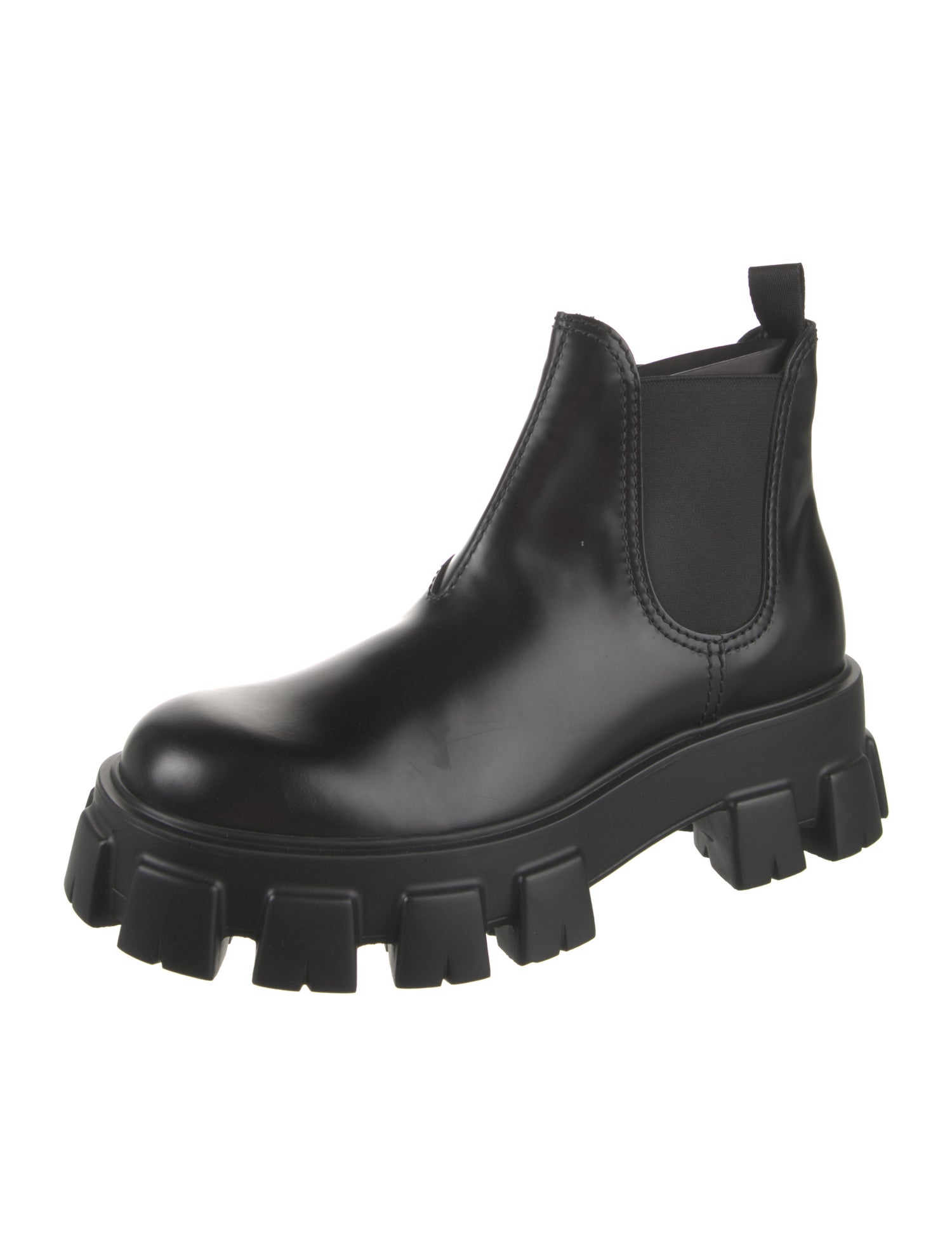 Prada Leather Chelsea Boots
