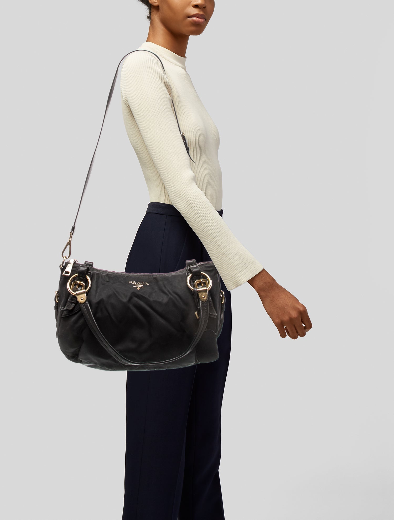 Prada Tessuto Nylon Bauletto Medium