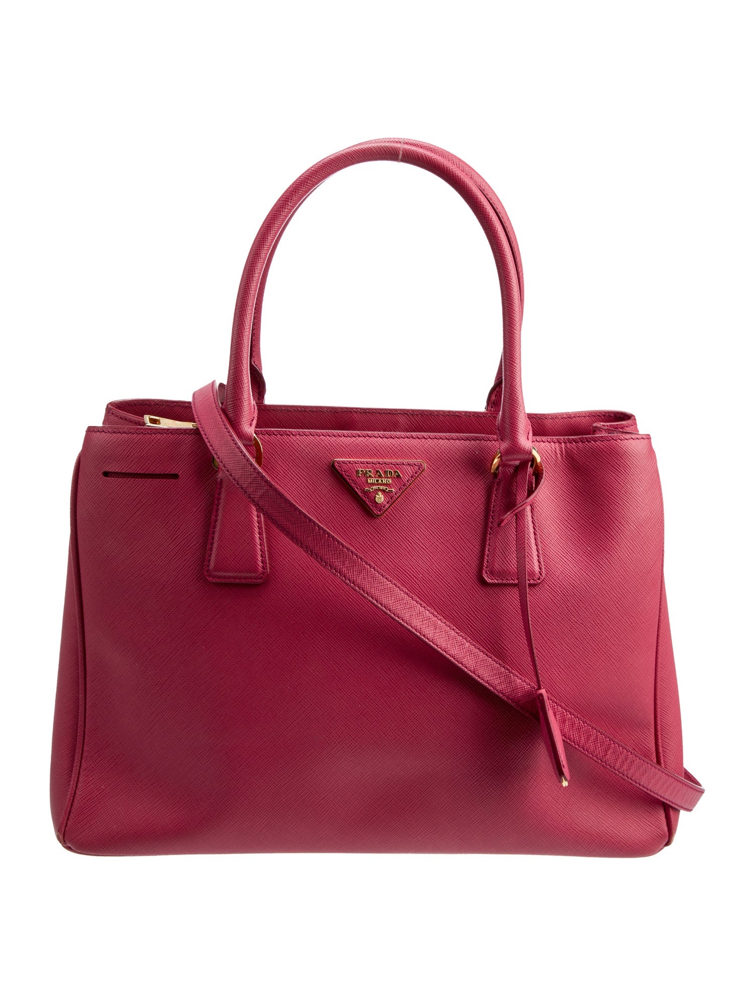 Prada Saffiano Leather Galleria Double Zip Large