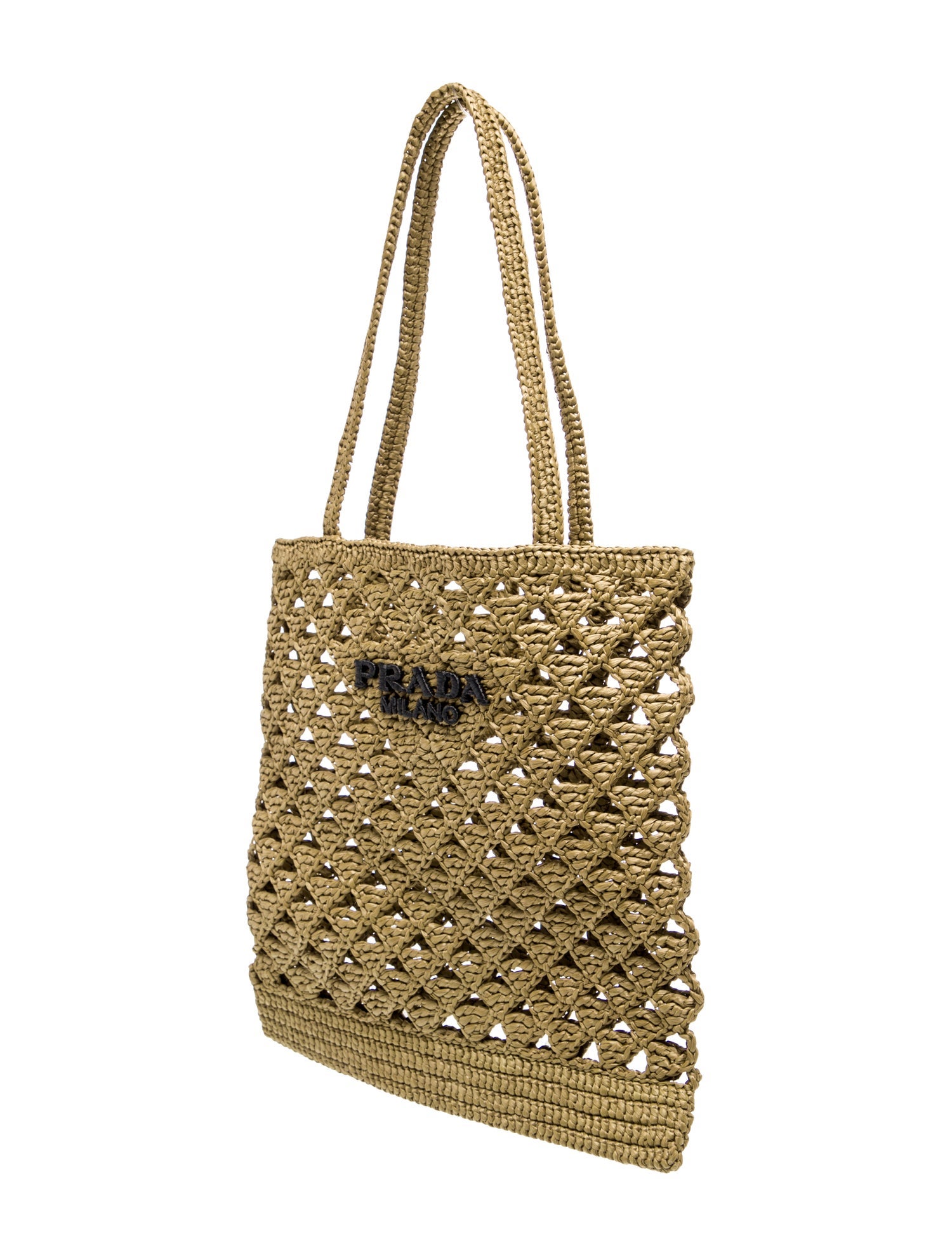 Prada Raffia Grass Bucket Bag