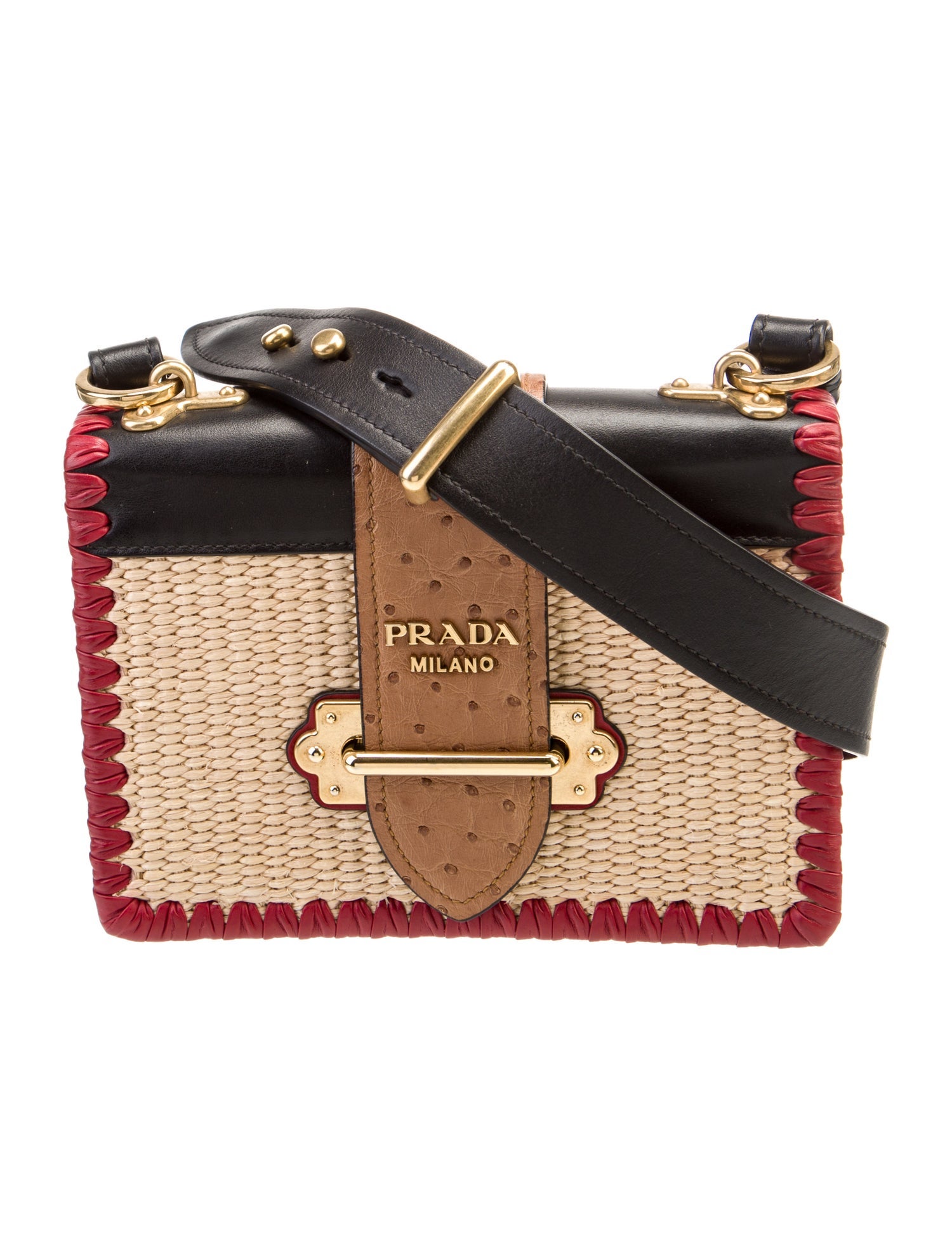 Prada City Calf Leather Cahier