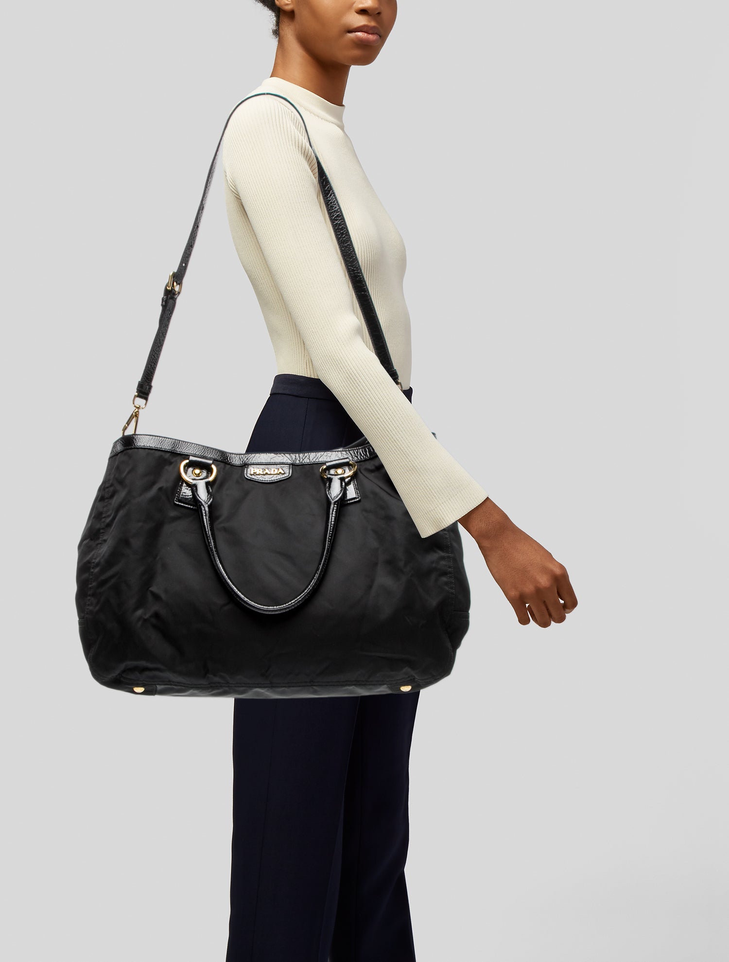 Prada Tessuto Nylon Weekender Bag